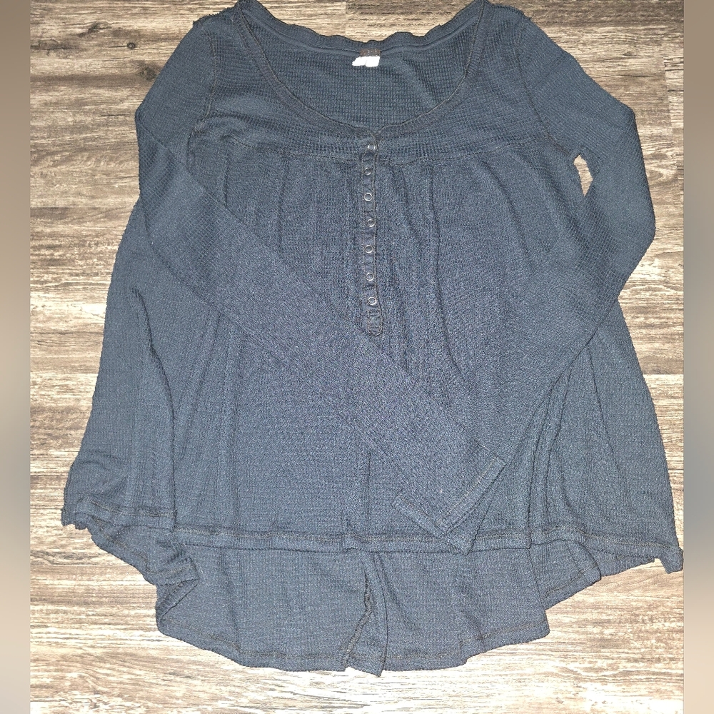 We The Free Thermal Long Sleeve Top Sz S Oversized